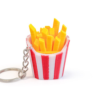 Porte-clés anti-stress en PLA imprimé en 3D 2026, son de clic de clavier KFC - Product Image 1