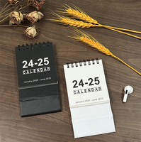 Calendrier de bureau en papier écologique personnalisé 2026, style pastoral, professionnel, mensuel, sur chevalet, marque CHR, différentes tailles, pour le bureau