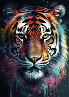 Chaud personnalisé Animal peinture à l'huile murale gorille Design pour la décoration intérieure pour salon bureau Art déco Style sur toile
