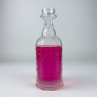 Haute Qualité 600ml Bouteilles En Verre Ronde Vodka Whisky Brandy Liqueur Bouteille Personnalisé Vin Bouteille En Verre avec Liège En Gros