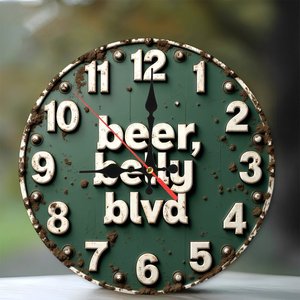 Round Wooden Wall <b>Clock</b> 25x25Cm Minimalist Silent Non Ticking Cafe Bar Decor <b>Clock</b> - Product Image 1