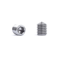 Baut Titanium GR5 M8*10mm Berkualitas Tinggi, Kepala Datar, Sekrup Soket Hex, Harga Pabrik, Ujung Kerucut, Baut Ulir Penuh
