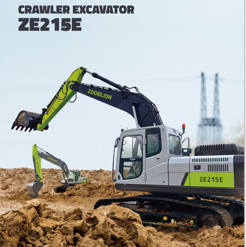 ZE215E - Zoomlion's 21.5-Ton Excavator with Cummins Engine