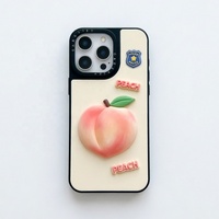 Coque de téléphone 3D amusante et mignonne en forme de crème glacée pour iPhone 12 13 14 15 16 17 Pro Max, étui de protection créatif pour couple, motif dessin animé
