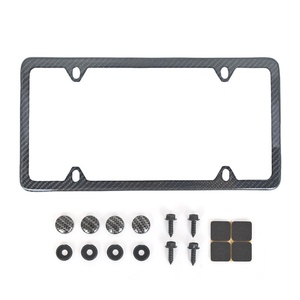 US Standard Car Number Plate Holder,Wholesale US Spec 100% Carbon Fiber <b>License</b> Plate Holder - Product Image 3