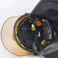 Support de lampe de poche en option, protection du cou pour casque de pompier, bandes réfléchissantes, coque rigide durable, résistant au feu, pour la lutte contre l'incendie
