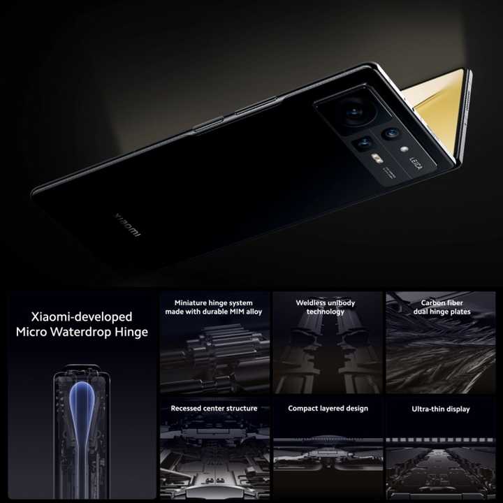 2022 New Xiaomi MIX Fold 2 Mobile Phone 12GB+256GB 8.02 Inch+ 6.56 
