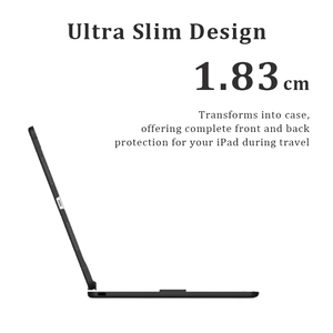 Teclado Inalámbrico para <span class=keywords><strong>iPad</strong></span> Pro 11 pulgadas M4 2024 con 360° °   Panel Táctil Giratorio con Retroiluminación de 7 Colores y Soporte para Lápiz - Plateado - Product Image 4