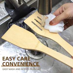 Bán Buôn Thân Thiện Với Môi 6-Mảnh Tre Thìa Gỗ Cho Nấu Ăn Gỗ Thìa Muỗng Không Dính Nhà Bếp Đồ Dùng Thiết Lập - Product Image 6