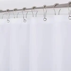 Bedruckte Polyester gewebe Hotel Home Bad vorhang Geruchlose wasserdichte schimmel feste Dusch vorhänge für Badezimmer