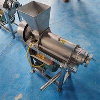 Industriële spiraalvormige verpulverings- en sapmachine voor appels, ontpit- en pulpmachine voor rode bayberries en mango's