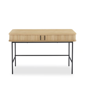 Tavolo da studio per computer in MDF da 18 mm con impiallacciatura in rovere naturale, prodotto in Cina - Product Image 6
