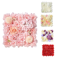 Mur artificiel fleur toile de fond 3D soie Rose panneau floral pour Photo fond maison fête mariage toile de fond décoration
