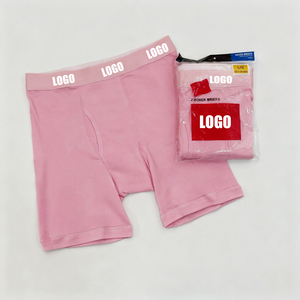 High-quality Fashionable <strong>Men's</strong> Trendy High-waist Boxer 2-piece Set Comfortable And Breathable Classic Letter Style Underwear - Product Image 5