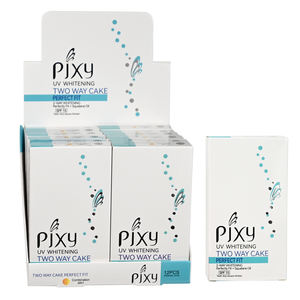 Palette de poudre pressée compacte imperméable mate de contour de lumière de PIXY 2 couleurs avec la bouffée - Product Image 5