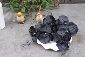Ramo de flores artificiales para decoración del hogar, hierba negra para Halloween, venta al por mayor, S0259 - Product Image 2