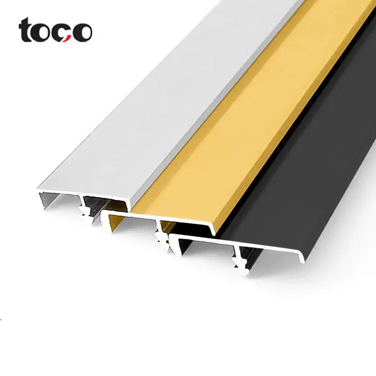 Yobtoco — garniture de carreaux en t en acier inoxydable, profil en aluminium, miroir et pare-choc pour meubles