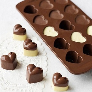 High Quality Eco-Friendly Nonstick Silicone <b>Cake</b> <b>Mold</b> Microwave Use Disposable Bakeware Kitchen Paradise C139 Heart for - Product Image 1