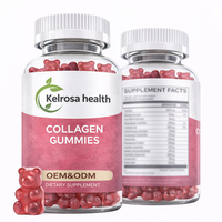 Complément alimentaire de collagène en peptides OEM, vitamines et antioxydants, gommes de collagène