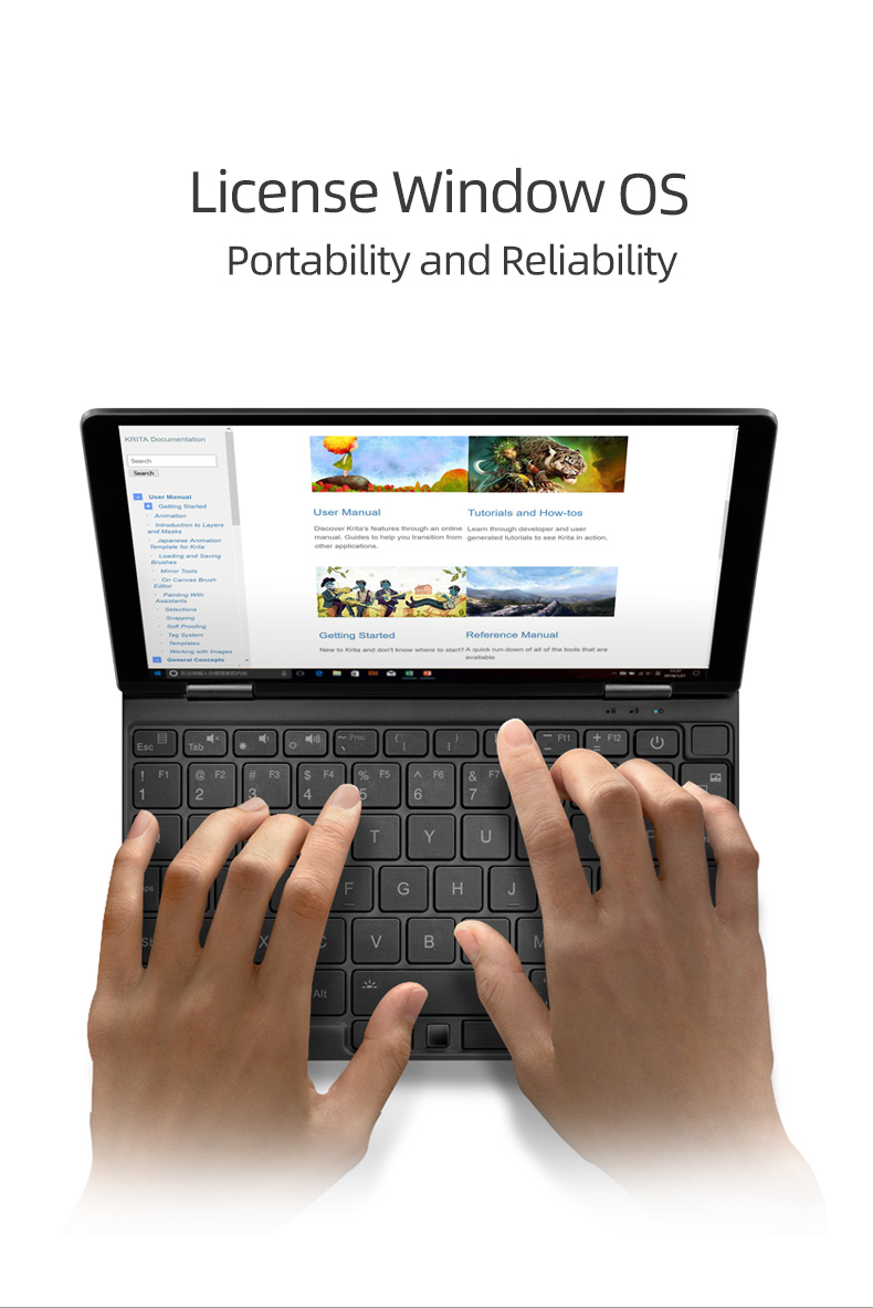 Un Netbook Un Mélange 3S Pocket PC 16GB/512 GO SSD De Jeu Portable Ordinateur Portable 8 pouces mini ordinateur portable