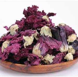 Shu Kui Hua Natural Común Hollyhock Flor Seca Pure Purple Hollyhock Flores para Té - Product Image 5