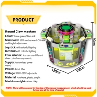 Nouvel écran multi-pixels à pièces 4 joueurs Machine à griffes jouets en peluche jeux d'arcade distributeur automatique de griffes de poupée pour les enfants