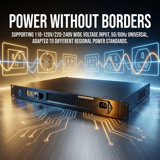 4 Channel 1000Wx4 Class-D Digital Power Amplifier with Aluminium Construction for Stage Use-Professional Power Mixer