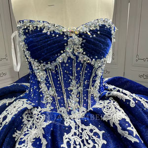 Vestidos de Quinceañera Azul Marino Lsmu155, Vestidos de XV Años, Moda de Quinceañera, Vestidos de Princesa, Vestidos de Gala Jancember - Product Image 4