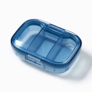 Organisateur de pilules portable pour 7 jours avec 3 compartiments, logo personnalisé, idéal pour les voyages et facile à utiliser - Product Image 1