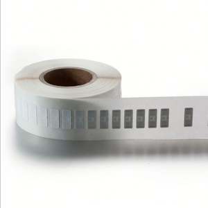 Logo personnalisé auto-adhésif étiquette de prix autocollant espace plié pour bijoux anneau étiquette de code à barres - Product Image 3