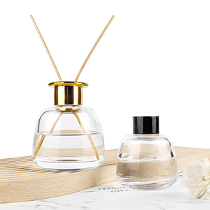 Round 100ml 200ml Empty <strong>Reed</strong> <strong>Diffuser</strong> Glass Bottles for Liquid <strong>Aroma</strong> Perfume Aromatherapy Bottles - Product Image 1