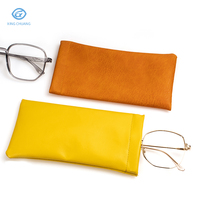 Pochette pour lunettes de soleil en tissu doux microfibre avec logo personnalisé sacs de transport en cuir pour lunettes magnétiques avec impression d'étuis à lunettes
