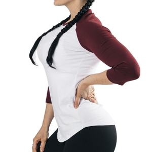 Camisetas de Moda 2024 para Mujer, Camisetas Casuales de Manga Larga con Logotipo Personalizado, Camisetas de Algodón a Juego de Colores, Camisetas al por Mayor - Product Image 2