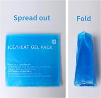 Pack de glace en gel bleu flexible pour le soulagement de la douleur Conception étanche non toxique Packs de froid chauds réutilisables pour les blessures Migraines Muscle