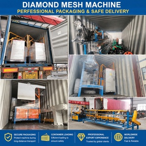 Machine automatique robuste pour clôture à mailles losangées en fil de fer galvanisé avec roulement, mailles de 50 mm et 75 mm, haute productivité Cyclone - Product Image 4