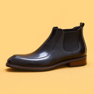 Botas de Tobillo Marrones de Alta Calidad para Hombre, Mocasines de Cuero Británico Lavado, Estilo Retro, con Cordones y Suela Goodyear, Impermeables - Product Image 1