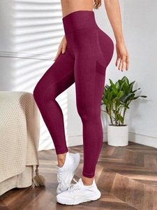 Medias deportivas de yoga Ropa de fitness <span class=keywords><strong>para</strong></span> mujer <span class=keywords><strong>Cintura</strong></span> alta Sexy Peach Hip Nude Pantalones <span class=keywords><strong>para</strong></span> correr sin costuras - Product Image 6