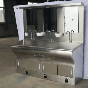 Venta caliente de Ginee Medical, trato directo, haga su propio producto, fregadero de acero inoxidable 304 para hospital - Product Image 6
