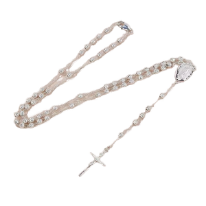 Nuevo Rosario Cristiano de Oro con Cuentas en Forma de <span class=keywords><strong>Y</strong></span>, Collar Religioso Católico, Cadena de Cobre Chapada en Oro de 18K, Colgante de Cruz de Jesús, Regalo - Product Image 1