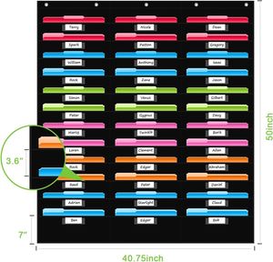 Organizador de Archivos Colgante de Pared con 36 Bolsillos, Multifuncional, con Etiquetas para Nombres, Bolsa de Almacenamiento de Documentos para Oficina, Aula y Hogar - Product Image 3