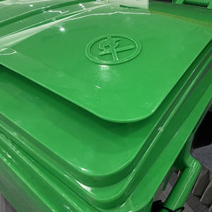 Poubelle à roulettes en HDPE de 1100 L avec roues noires pour le recyclage commercial en Afrique du <span class=keywords><strong>Sud</strong></span>, recyclage commercial et déchets municipaux - Product Image 2