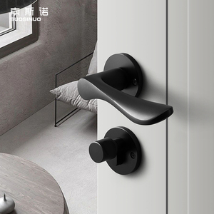 Matt đen hợp kim Nhôm Vòng đòn bẩy cửa kéo xử lý được thiết kế xử lý cho nhà bếp bằng gỗ khách sạn và nhà ứng dụng - Product Image 3