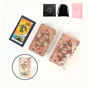 골드 포일 웨이트 타로 맞춤형 보드 게임 카드 (십자가 및 패션 테마, 방수) - Product Image 6