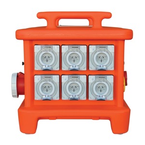 Quadri di Distribuzione Elettrica Temporanei Multifunzionali Portatili Standard Australiano con Prese Monofase e Trifase da 32A - Product Image 1