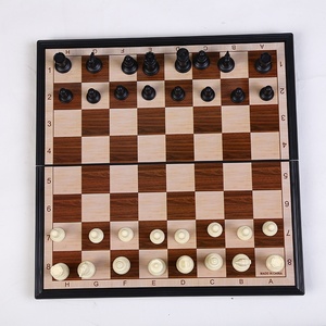 Vendita calda due in uno studente portatile pieghevole internazionale di scacchi e dama <span class=keywords><strong>gioco</strong></span> da tavolo all'ingrosso - Product Image 2