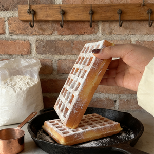 Gaufres Bruxelloises Rectangulaires en Plastique Écologique de 17 cm, Modèle Croustillant pour la Poudrage de Sucre, Accessoires de Cuisine et de Pâtisserie - Product Image 3
