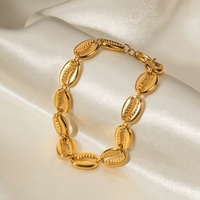 Ocean Element Bracelet Femme En Acier Inoxydable Creux Shell Style Bracelet De Mode Bijoux