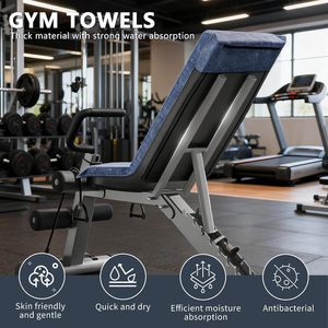 Serviette de sport en microfibre tricotée avec poche zippée, séchage rapide et absorption de l'eau - Product Image 4