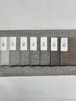 Tissu de rideau en polyester 100% tissé uni, poids moyen 100 g/m², prix compétitif, résistant aux taches, pour l'ameublement.