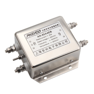Filtro de Línea de Alimentación Anzhou 60A 250VAC Monofásico, Supresión de Ruido EMI para Fuente de Alimentación - Product Image 1